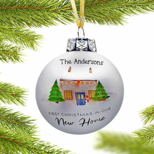 Personalized Custom New Home Christmas Ornament
