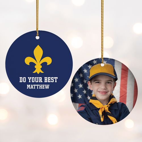Personalized Scouts Photo Christmas Ornament