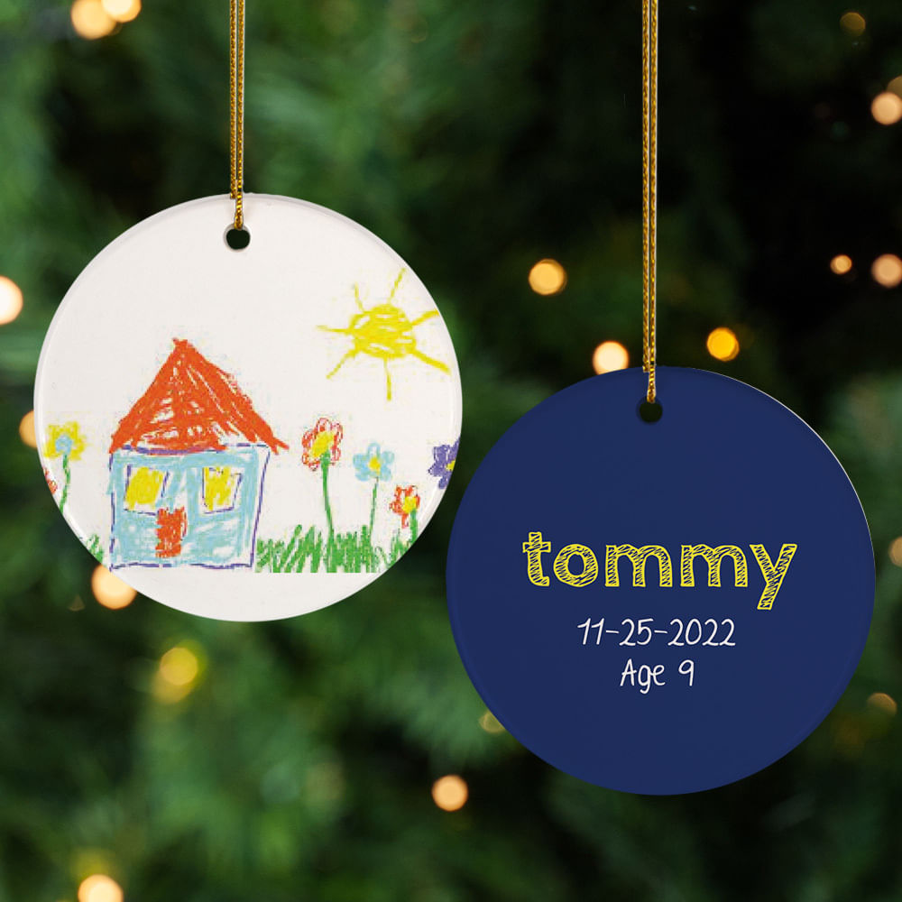 Personalized Artist Photo Christmas Ornament Personalized Christmas