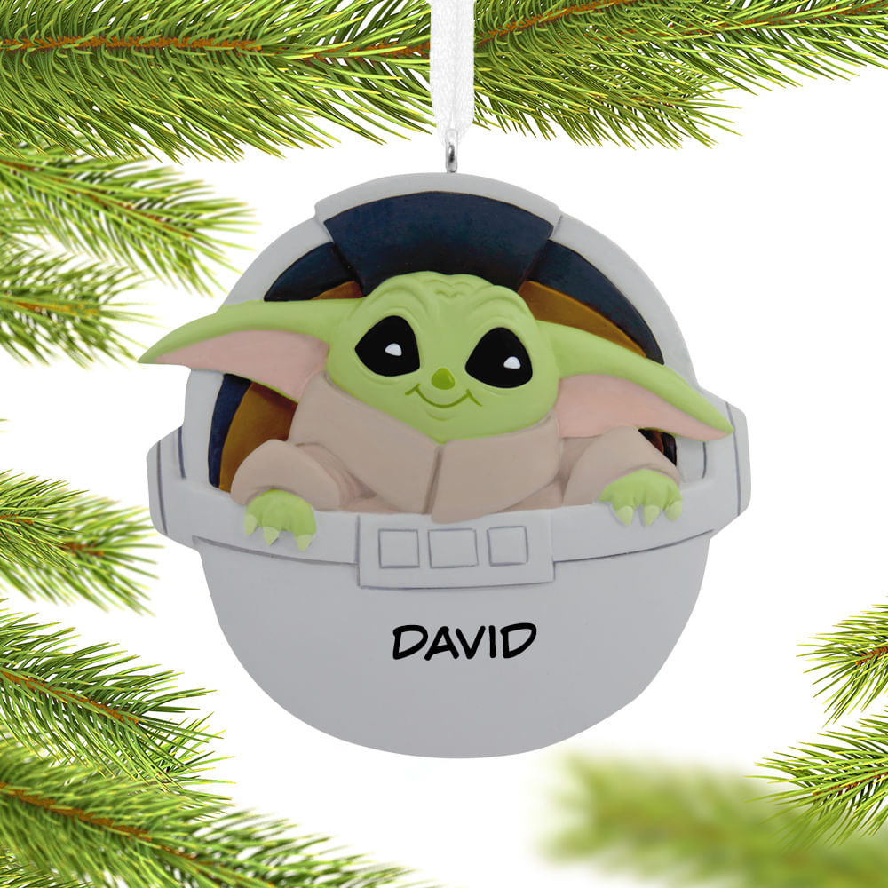 Hallmark Personalized Star Wars Grogu Christmas Ornament Personalized