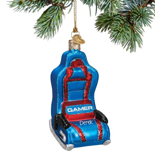 Personalized Gamer Chair Christmas Ornament