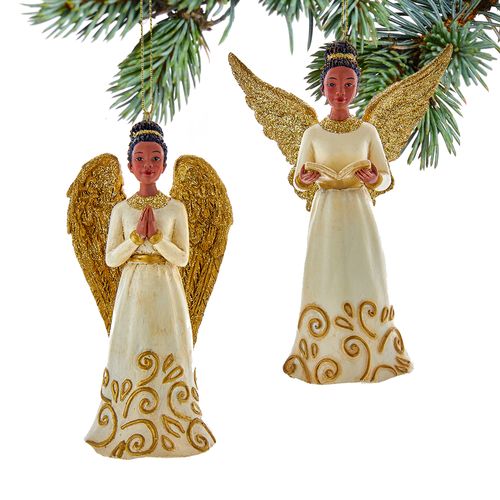 African American Angel Christmas Ornament