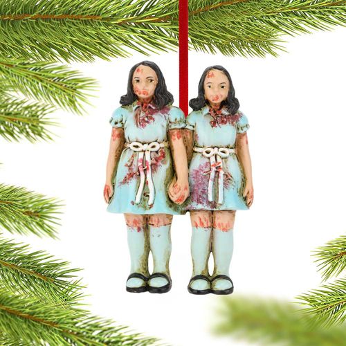 Personalized Creepy Twins Christmas Ornament