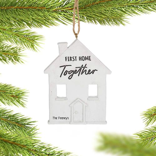 Personalized First Home Together Christmas Ornament