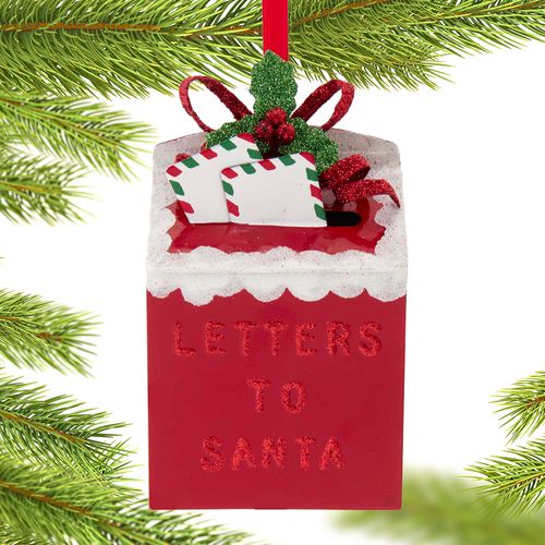 Personalized Letters To Santa Mailbox Christmas Ornament