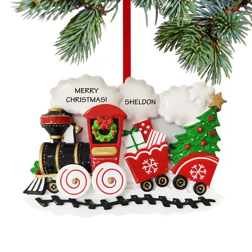 Personalized Christmas Train Christmas Ornament