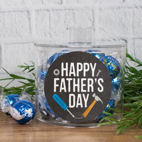 Father's Day Tools Lindor Truffles Short Canister Gift