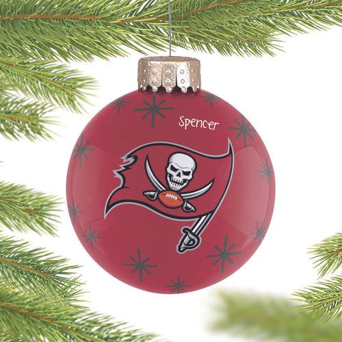 Personalized Tampa Bay Buccaneers Ball Christmas Ornament