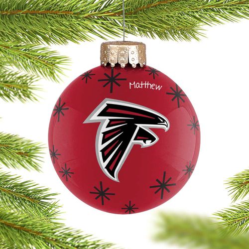 Personalized Atlanta Falcons Ball Christmas Ornament