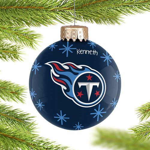 Personalized Tennessee Titans Ball Christmas Ornament