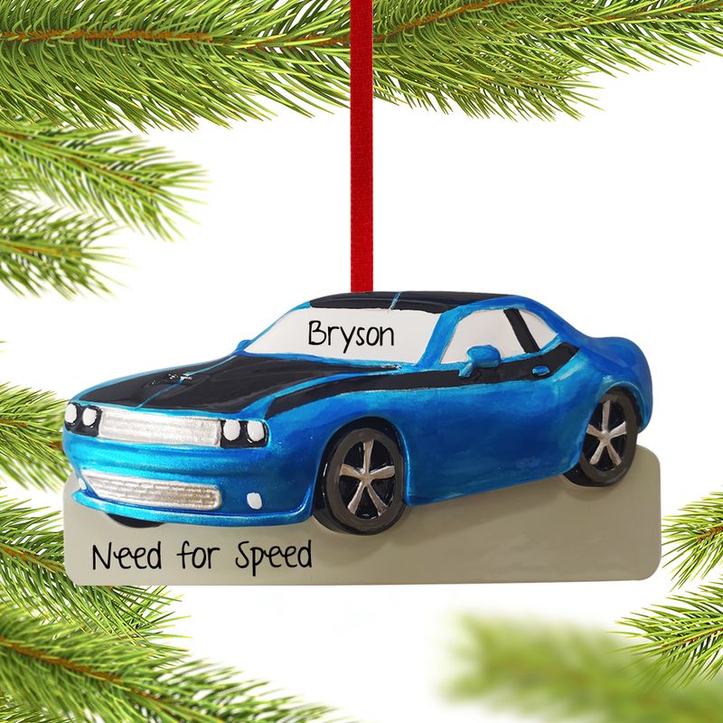 Personalized Muscle Car Christmas Ornament Personalized Christmas Ornaments Ornament Shop