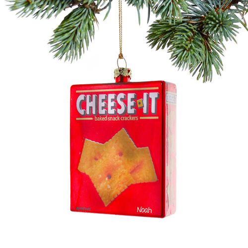 Personalized Box Of Cheese-It Crackers Christmas Ornament