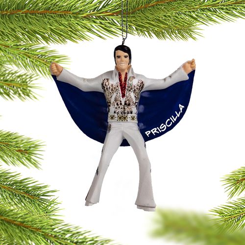 Elvis in Eagle Suit Christmas Ornament