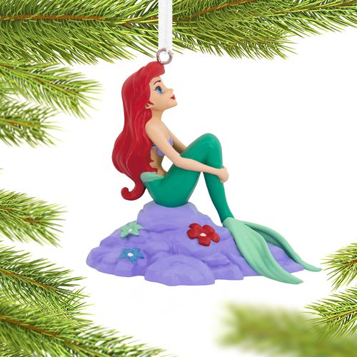 Hallmark Disney Princess Ariel On Rock Christmas Ornament