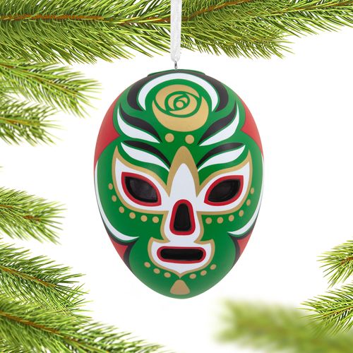 Hallmark Mexican Vida Luchador Mask Christmas Ornament