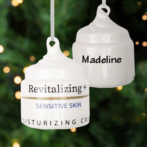 Personalized Face Lotion Christmas Ornament