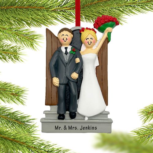 Personalized Newlyweds Christmas Ornament