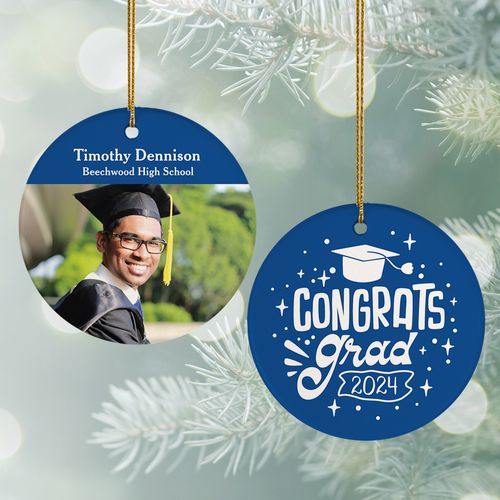 Personalized Congrats Graduate Christmas Ornament