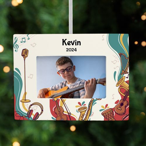 Personalized Music Picture Frame Photo Ornament