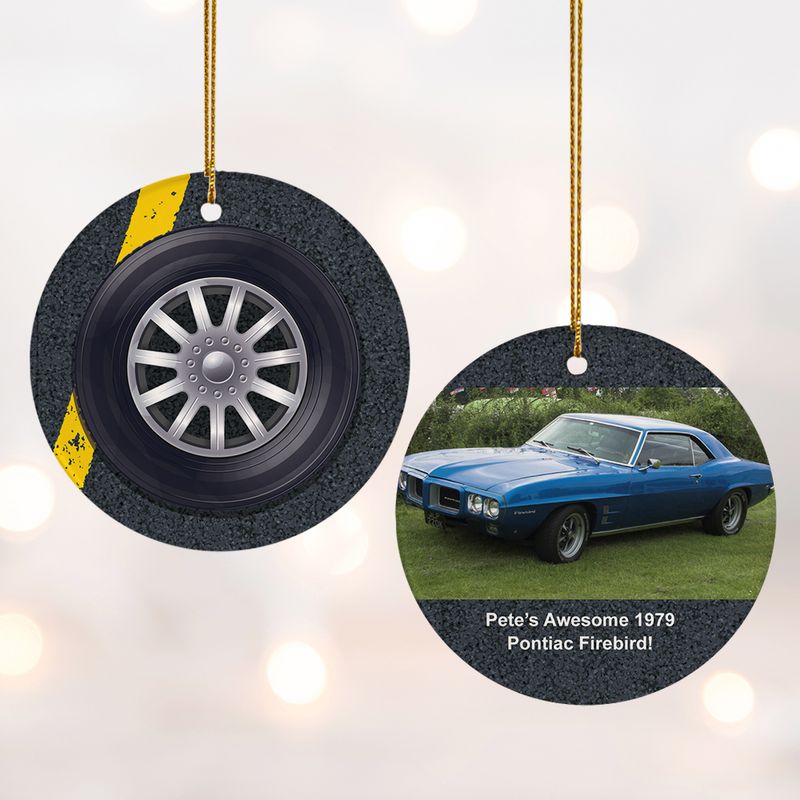 Personalized Tire Christmas Ornament Personalized Christmas Ornaments