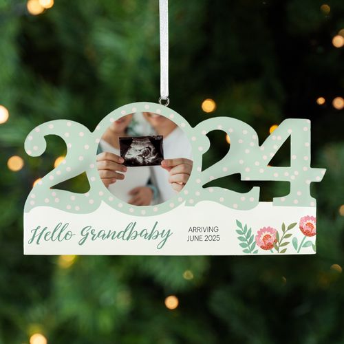 Personalized Dated New Grandparent Christmas Ornament