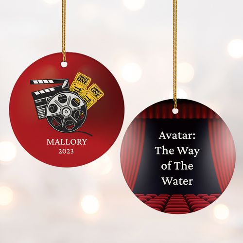 Personalized Movie Christmas Ornament