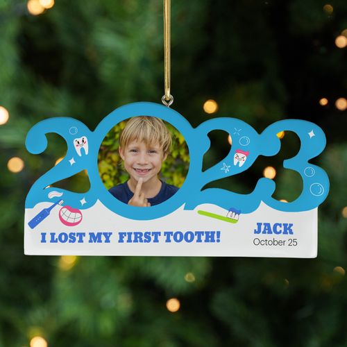 Personalized 2023 Dated Lost Tooth Christmas Ornament