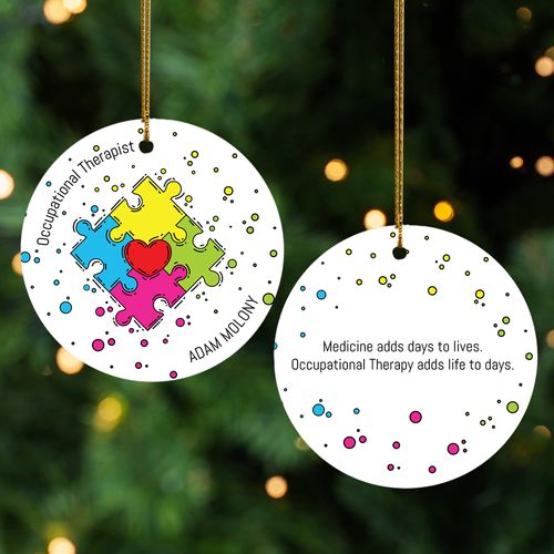 Personalized Occupational Therapist Christmas Ornament