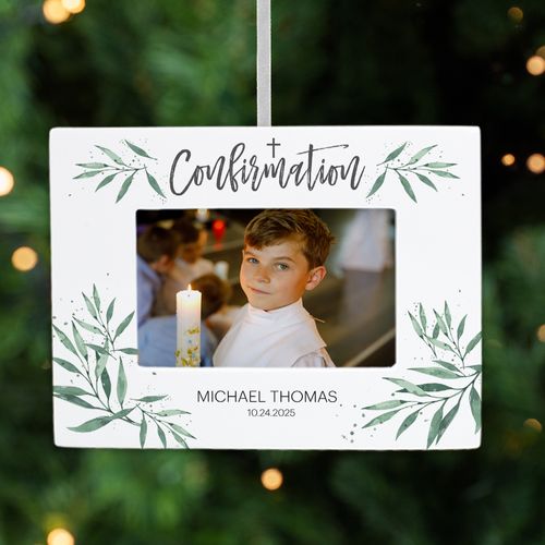 Personalized Confirmation Picture Frame Christmas Ornament