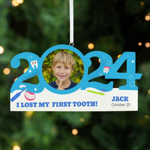 Personalized Dated Lost Tooth Christmas Ornament