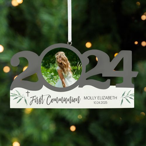 Personalized Dated Communion Christmas Ornament