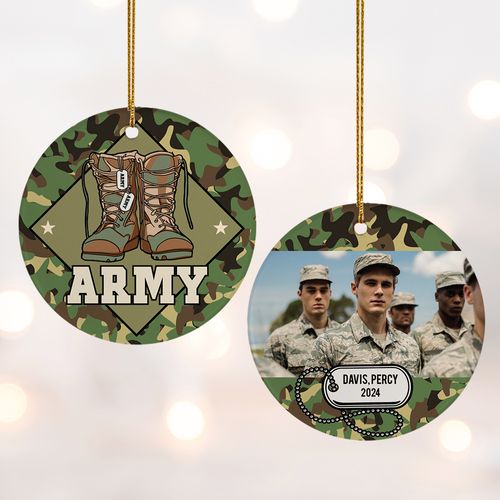 US Army Ornament, US Military Christmas Ornaments, Marine Corps