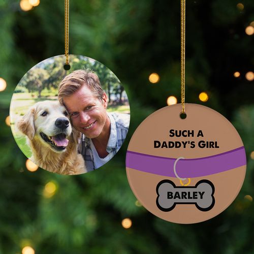 Personalized Daddy's Girl Christmas Ornament