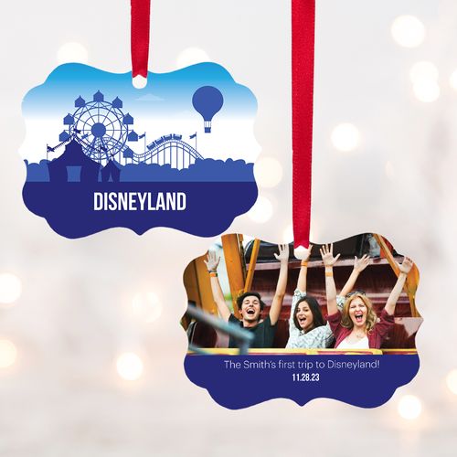 Personalized Amusement Park Christmas Ornament