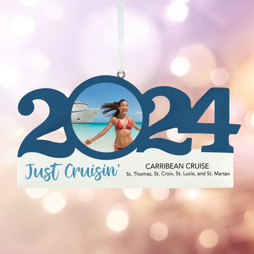 Personalized Dated Cruise Christmas Ornament