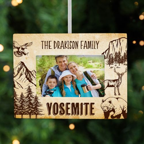 Personalized Yosemite Picture Frame Photo Ornament