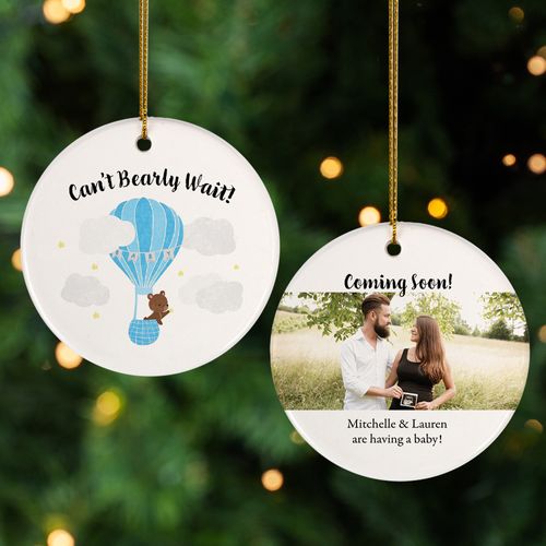 Personalized Pregnancy Christmas Ornament