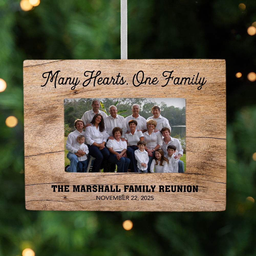 Personalized Family Reunion Picture Frame Photo Ornament - Personalized ...