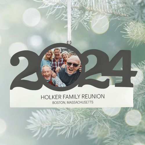 Personalized Dated Family Reunion Christmas Ornament