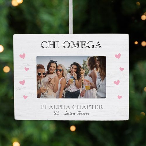 Personalized Sorority Picture Frame Photo Ornament