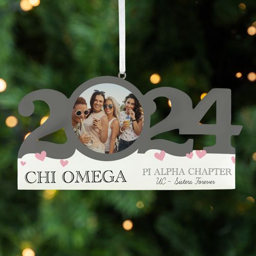 Personalized Dated Sorority Christmas Ornament