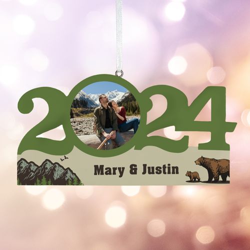 Personalized Dated National Park Christmas Ornament