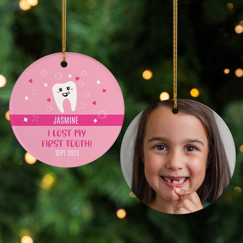 Personalized Lost my 1st Tooth Christmas Ornament