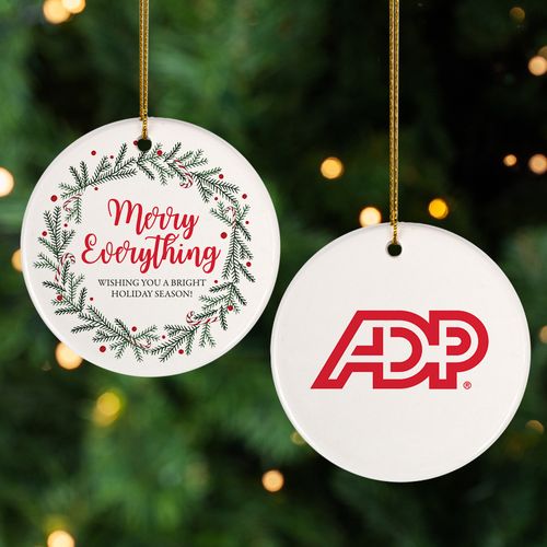 Personalized Merry Everything Christmas Ornament