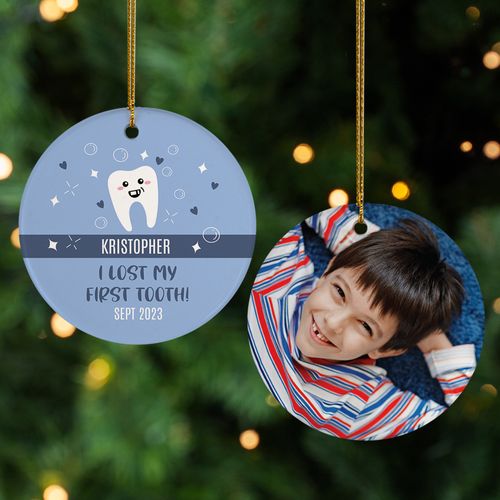 Personalized Lost my First Tooth Christmas Ornament