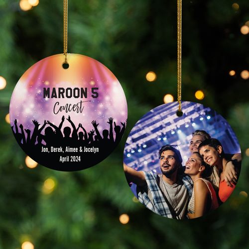 Personalized Concert Christmas Ornament