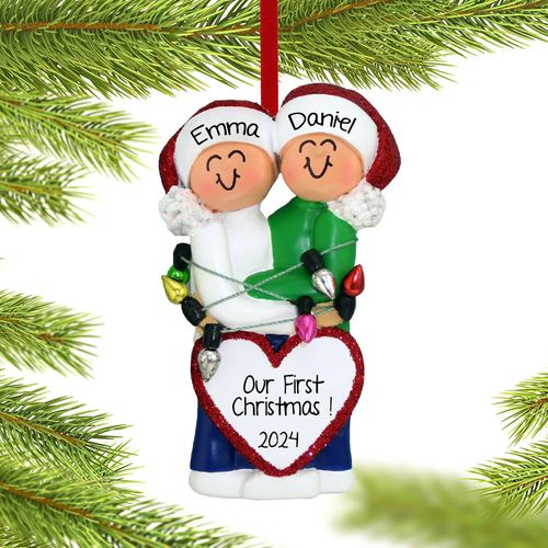 Personalized Christmas Couple Christmas Ornament