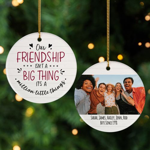 Personalized Best Friends Christmas Ornament