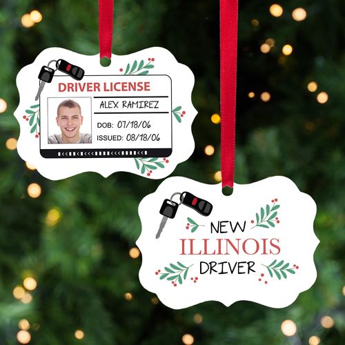 Personalized Drivers license Christmas Ornament