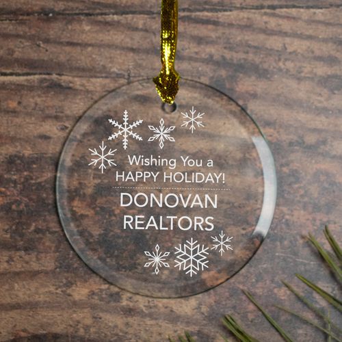 Personalized Snowflake Business Ornament Christmas Ornament